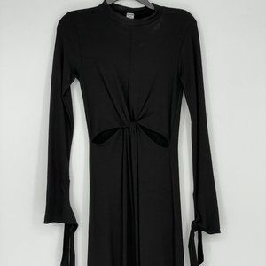 Go Couture Women's Long Sleeve Black Dress